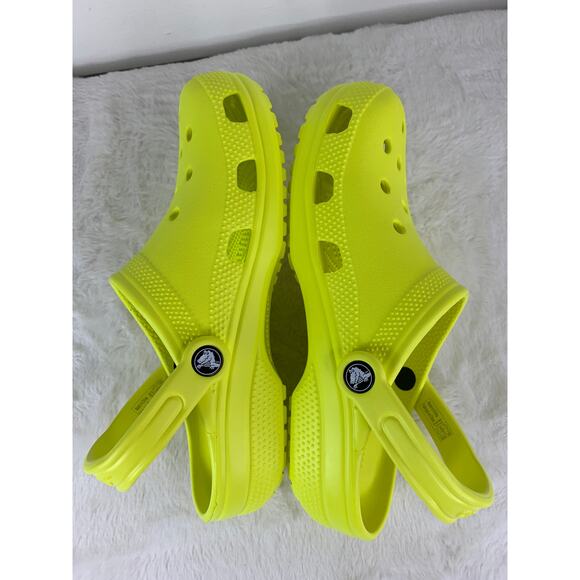 Crocs Classic Clog Neon Highlighter Yellow Men’s 7 / Women’s 9 NEW - Picture 4 of 6